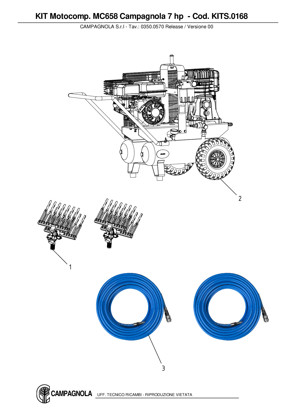 KITS.0168_KIT Motocomp. MC658 Campagnola 7 hp